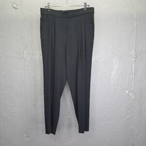 Babaton Aritzia Cohen Crepe Pants Women 4 Crop Capri Pull-On Black Tapered 43443